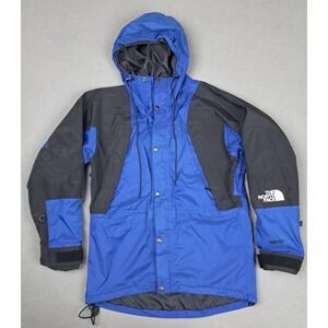 The North Face Jacket Mens Small Blue Gore-Tex Mountain Guide Rain Coat Vintage